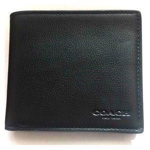 COACH men's wallet black brand new with tags